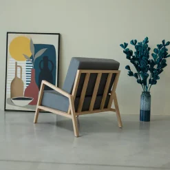 Fauteuil en bois massif de chêne Suède - VESKOR