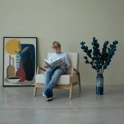 Fauteuil en bois massif de chêne Suède - VESKOR