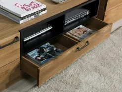 Meuble TV en bois de chêne Mozaik 25 - LoftStory