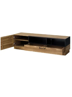 Meuble TV en bois de chêne Mozaik 25 - LoftStory