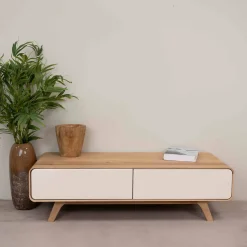 Meuble TV en bois massif de chêne Oslo 1 - VESKOR