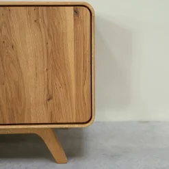 Meuble TV en bois massif de chêne Genève 1 - NordicStory