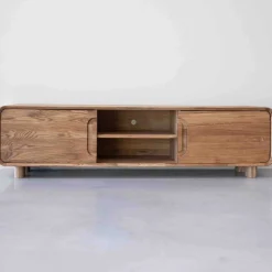 Meuble TV en bois massif de chêne Déo - VESKOR