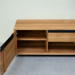 Meuble TV en bois massif de chêne Bremen - NordicStory