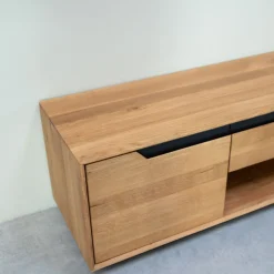 Meuble TV en bois massif de chêne Bremen - NordicStory