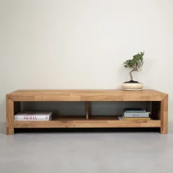 Meuble TV en bois massif de chêne Kaira - NordicStory