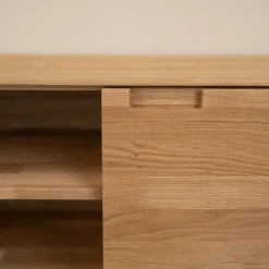 Meuble TV en bois massif de chêne Escandi Atelier - NordicStory