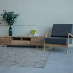Meuble TV en bois massif Suède 2 – VESKOR