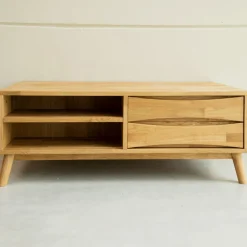 Meuble TV en bois massif de chêne Malmo 1 – VESKOR