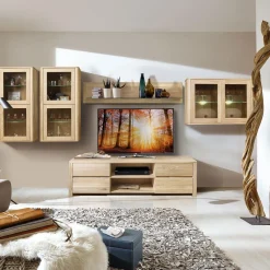Meuble TV en bois massif de chêne Elsa - NordicStory