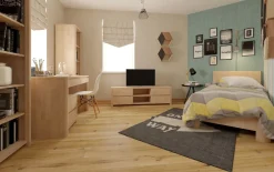 Meuble TV en bois massif de chêne Elsa - NordicStory