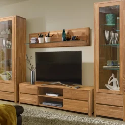 Meuble TV en bois massif de chêne Elsa - NordicStory