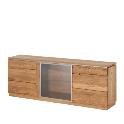 Meuble TV ou buffet en bois de chêne Monténégro 26 - LoftStory