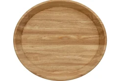 Plateau décoratif ovale en bois massif de chêne Lola - NordicStory
