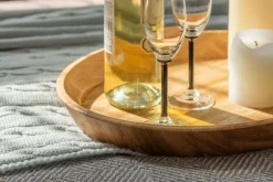 Plateau décoratif ovale en bois massif de chêne Lola - NordicStory
