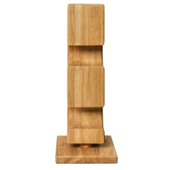 Porte-bouteilles en bois massif de chêne ALMA – Pour 4 bouteilles de vin - NordicStory