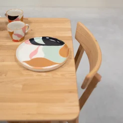 Table à manger carré en bois massif de chêne Gustaf - VESKOR