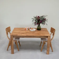 Table à manger en bois massif de chêne Mauritz 4 - NordicStory