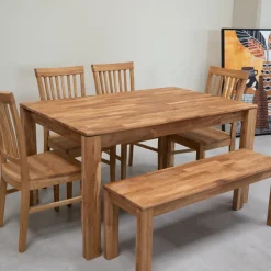 Table à manger en bois massif de chêne Mauritz 4 - NordicStory