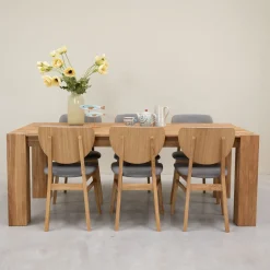 Table à manger en bois massif de chêne Mauritz 3 - NordicStory