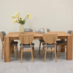 Table à manger en bois massif de chêne Mauritz 3 - NordicStory