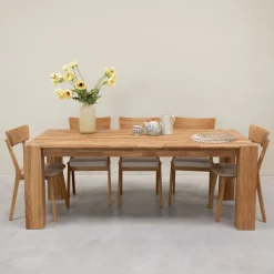 Table à manger en bois massif de chêne Mauritz 3 - NordicStory