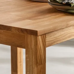 Table à manger en bois massif de chêne Lemsiwood - NordicStory
