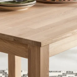 Table à manger en bois massif de chêne Lemsiwood - NordicStory