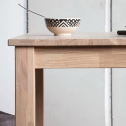 Table à manger en bois massif de chêne Lemsiwood - NordicStory