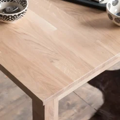 Table à manger en bois massif de chêne Lemsiwood - NordicStory