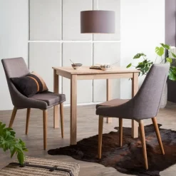 Table à manger en bois massif de chêne Lemsiwood - NordicStory