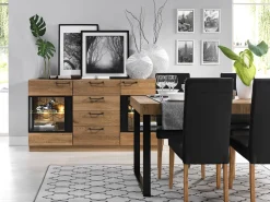 Table à manger extensible avec pieds en métal Mozaik 40 - LoftStory