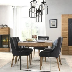 Table à manger extensible avec pieds en métal Mozaik 40 - LoftStory