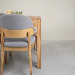 Table à manger extensible en bois massif de chêne Marsi - NordicStory