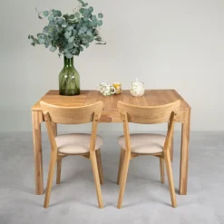 Table à manger extensible en bois massif de chêne Marsi - NordicStory