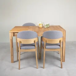 Table à manger extensible en bois massif de chêne Marsi - NordicStory