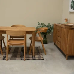 Table à manger extensible en bois massif de chêne France - NordicStory
