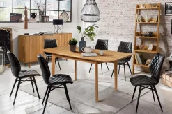 Table à manger extensible en bois massif de chêne France - NordicStory