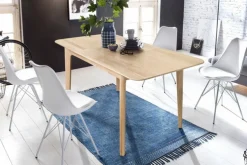 Table à manger extensible en bois massif de chêne France - NordicStory