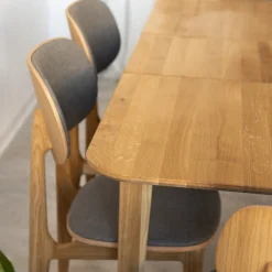 Table à manger extensible en bois massif de chêne France - NordicStory