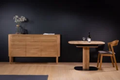 Table à manger extensible en bois massif LUNA - KARPIS