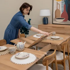 Table à manger extensible en bois massif Suède – VESKOR