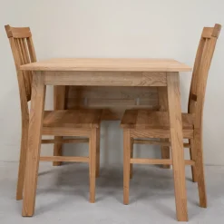 Table à manger extensible en bois massif de chêne Tomas - VESKOR