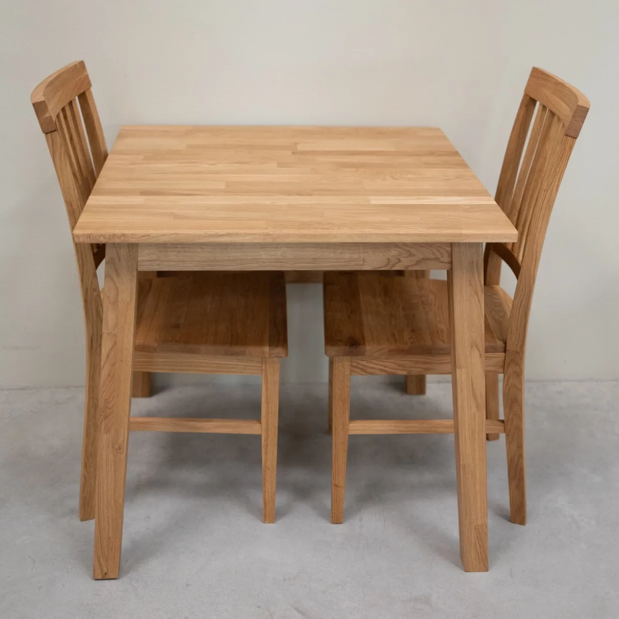 Table à manger extensible en bois massif de chêne Tomas - VESKOR