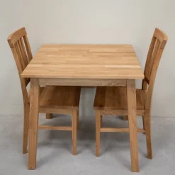 Table à manger extensible en bois massif de chêne Tomas - VESKOR