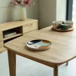 Table à manger extensible en bois massif de chêne Monty - NordicStory