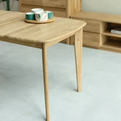 Table à manger extensible en bois massif de chêne Monty - NordicStory