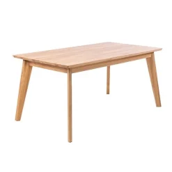 Table à manger extensible en bois massif avec 1 rallonge KAMBIO 1 - KARPIS