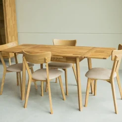 Table à manger extensible en chêne massif Mini 1 - NordicStory