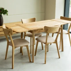 Table à manger extensible en chêne massif Mini 1 - NordicStory
